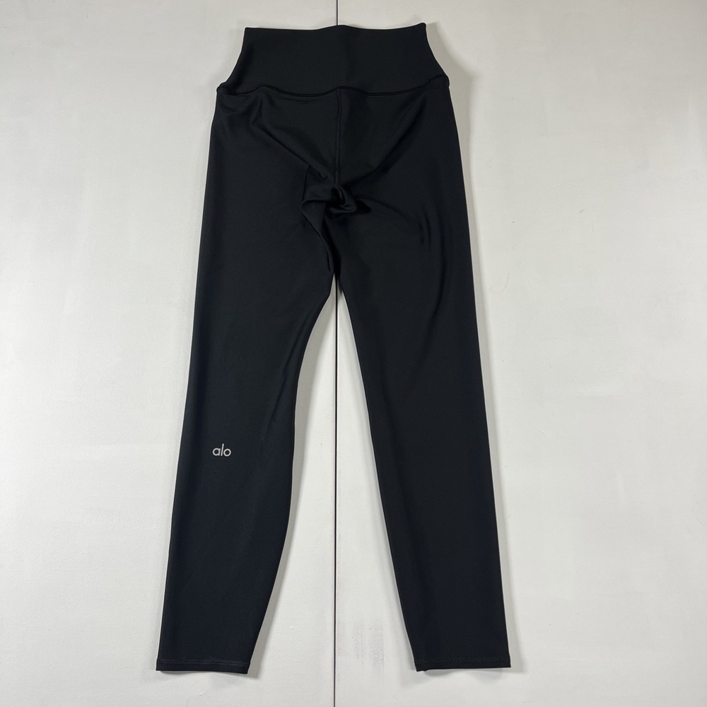 Alo Yoga High-Waisted Airlift 7/8 Leggings Black Womens Small EUC